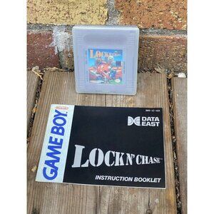 Vintage Nintendo Gameboy Lock N' Chase with Manual Tested & Working! 1990